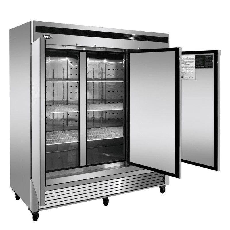 Atosa triple door reach-in fridge