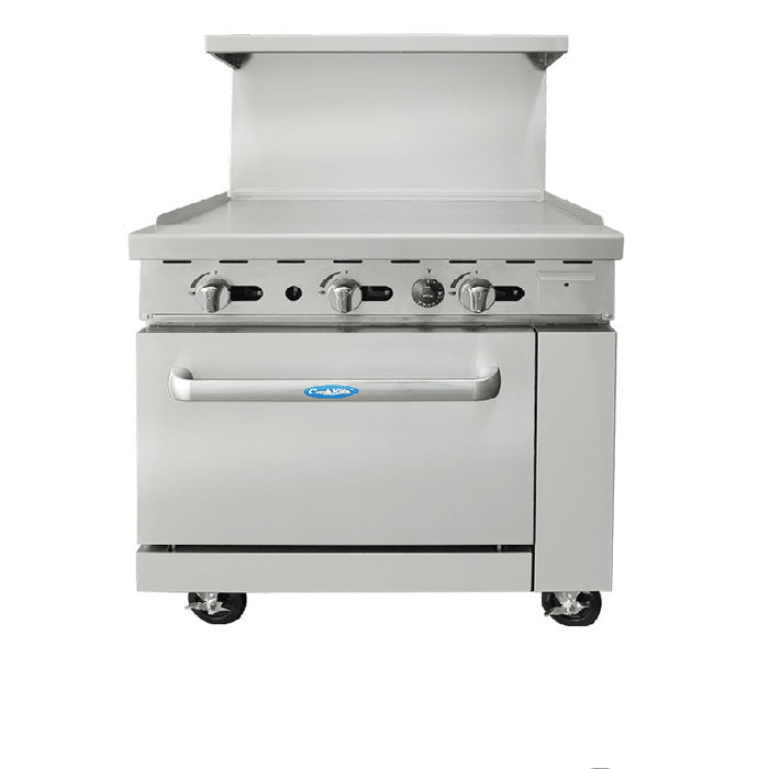 Cook Rite gas range with commercial griddle