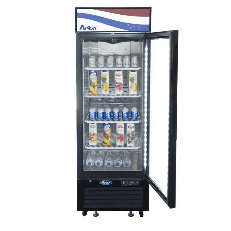 Atosa MCF8722GR 19 cu ft Single Section Refrigerated Merchandiser 1-Door Glass Refrigerator/Merchandiser Atosa 