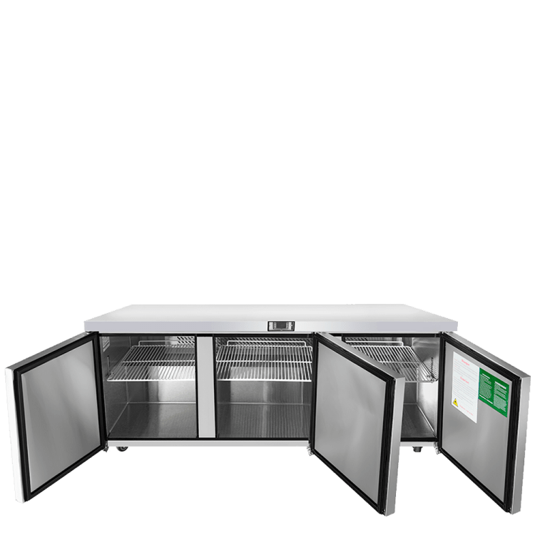 Atosa MGF8404GR 72" Triple Door Undercounter Reach-in Refrigerator Undercounter Atosa 