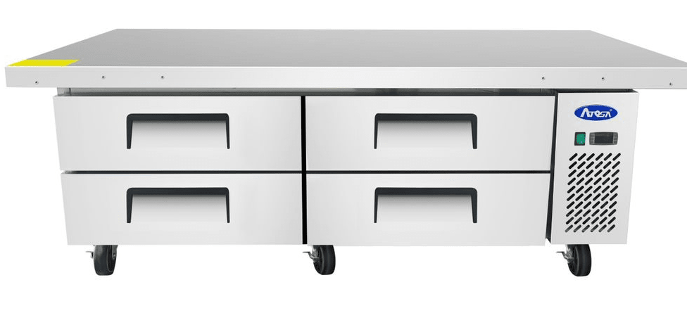Atosa MGF8454GR 76" Double Section Extended Top Stainless Steel Chef Base Chef Base Atosa 