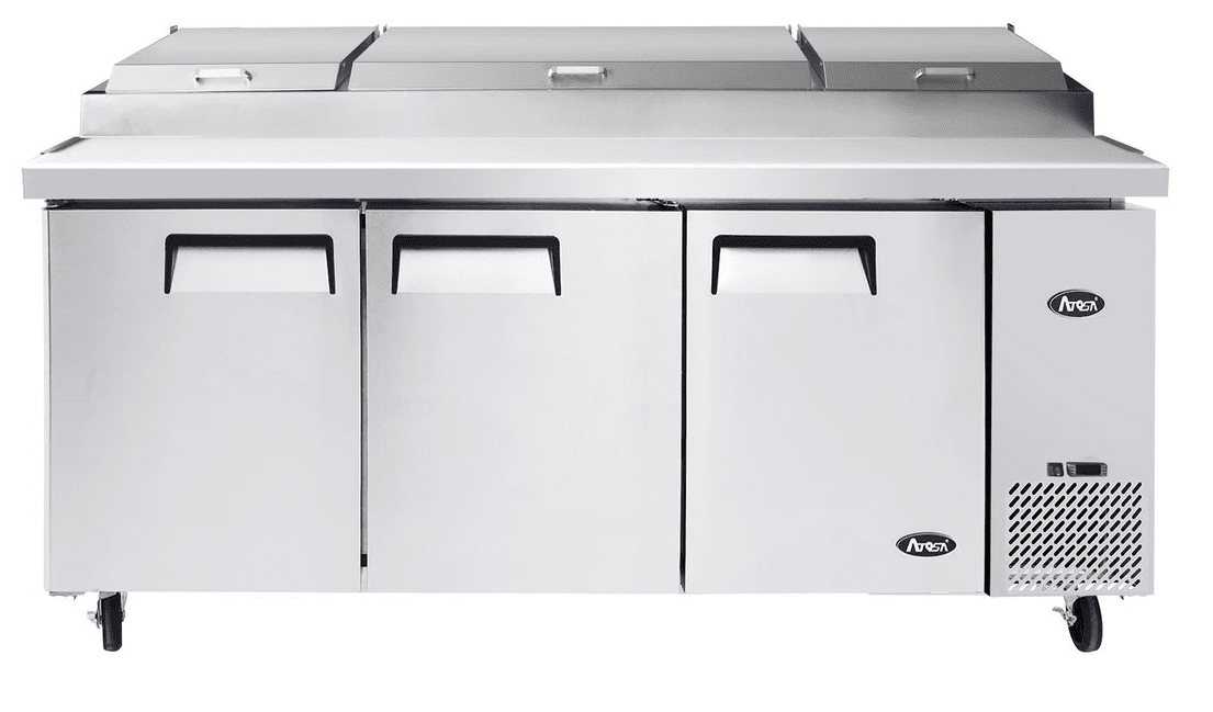 Atosa MPF8203GR 93" Triple Section Refrigerated Pizza Prep Table Pizza Prep Atosa 