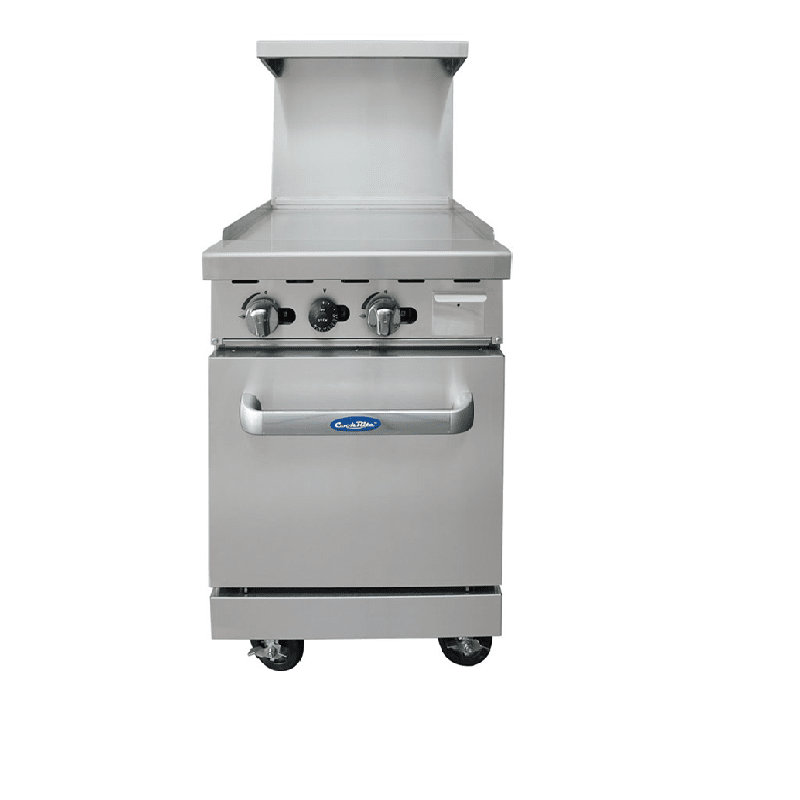 Cook Rite AGR-24G 24" Gas Range with 24" Griddle (No Burners) and Oven Range with Griddle Atosa 