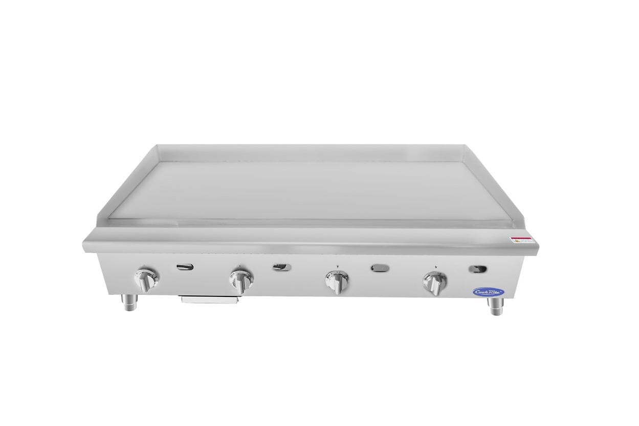 Cook Rite ATTG-48 — 48″ Thermostatic Griddle with 1" Plate Griddle Atosa 