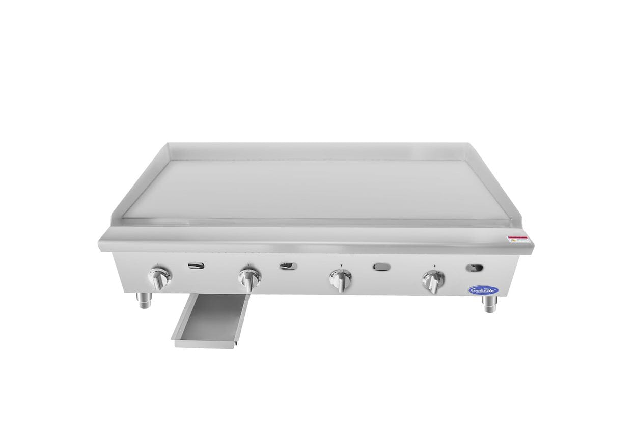 Cook Rite ATTG-48 — 48″ Thermostatic Griddle with 1" Plate Griddle Atosa 