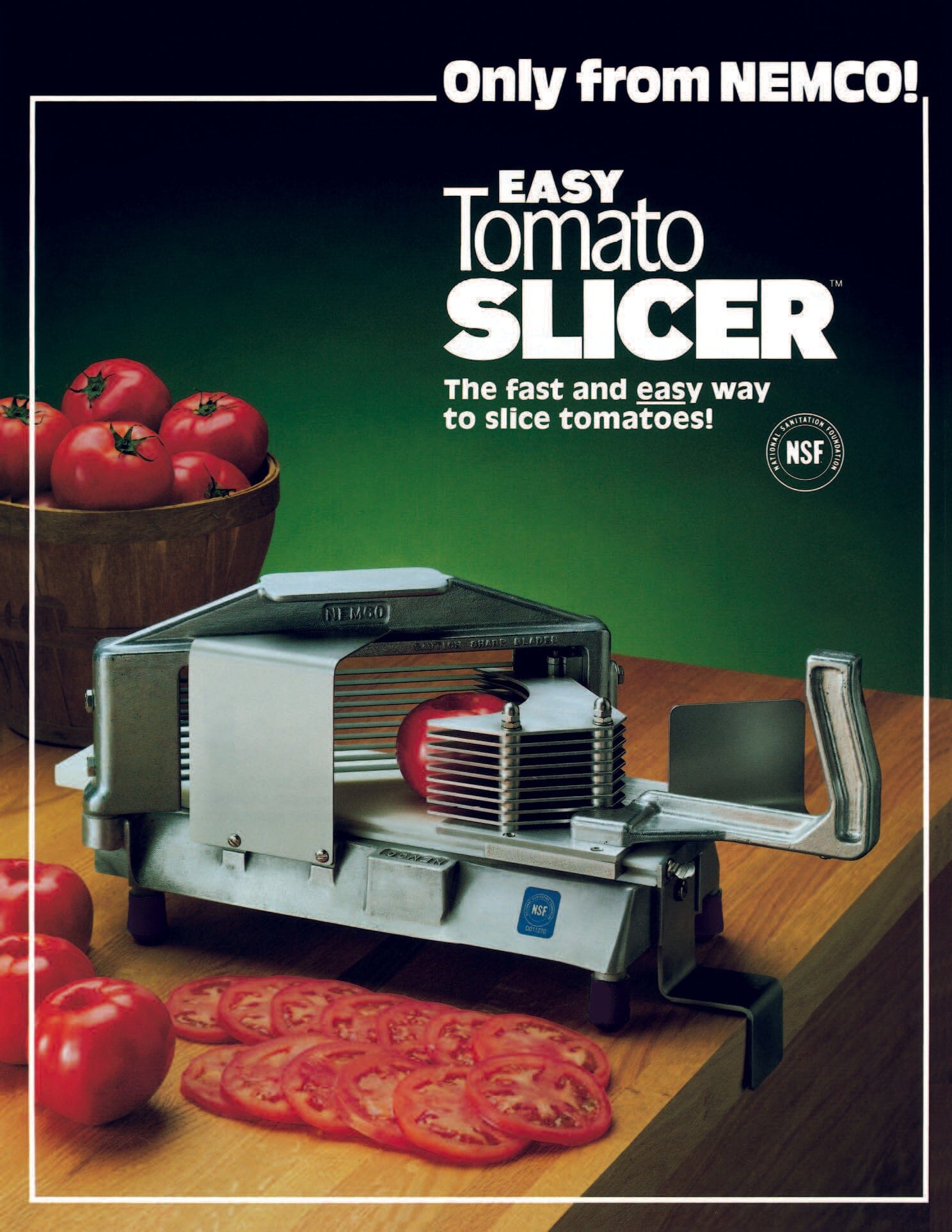 Nemco 55600 Easy Tomato Slicer w/ Stainless Steel Slicing Blades Tomato Slicer Nemco 